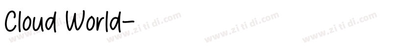 Cloud World字体转换